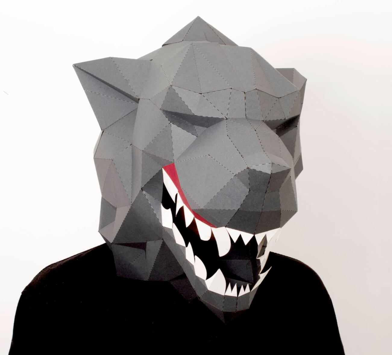 Werewolf Mask with Mane and Mouth